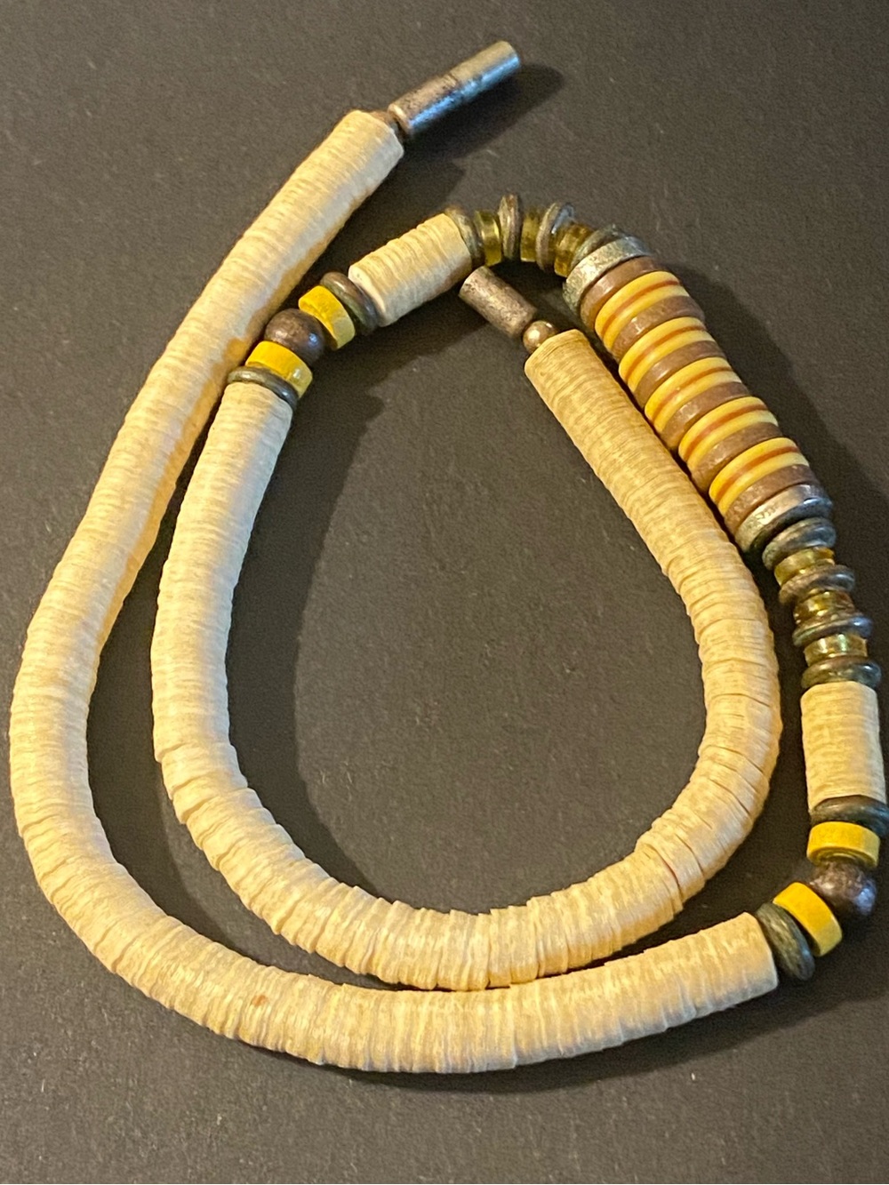 Vintage Southwestern Heishi Chocker Necklace 15.5”